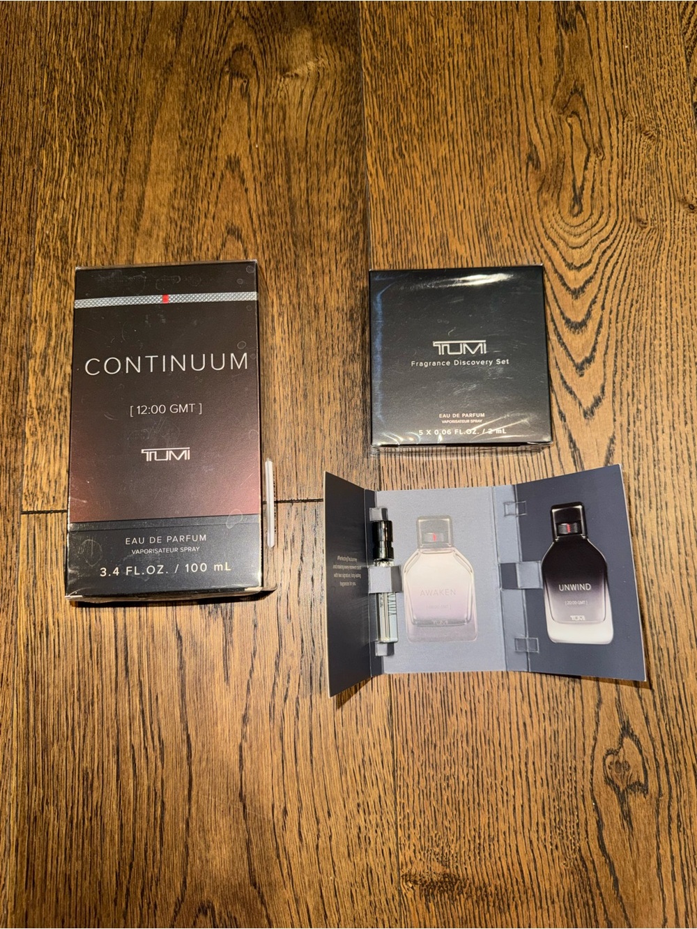 Tumi Continuum Fragrance Set with Discovery Vials - Black Bundle